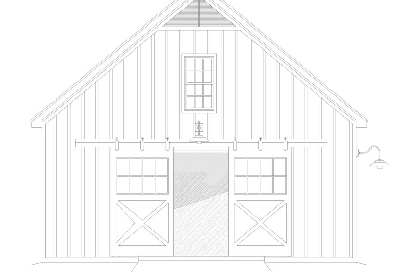 Dream House Plan - Exterior - Other Elevation for Farmhouse House Plan #932-800, 0.5 bath