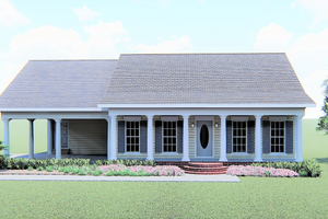 Cottage Exterior - Front Elevation Plan #44-149
