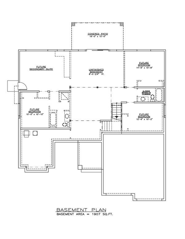 Dream House Plan - Modern Floor Plan - Lower Floor Plan #1100-31