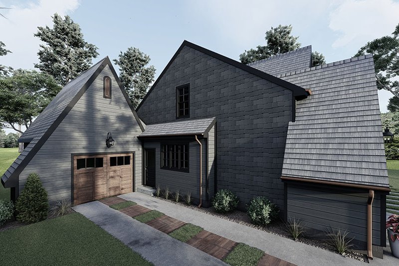 House Plan Design - Exterior - Other Elevation 3 for European House Plan #923-285 - 3 bed, 2.5 bath