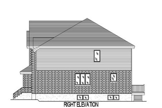 Exterior - Other Elevation 1 for European House Plan #138-258 - 3 bed, 1.5 bath