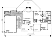European Style House Plan - 4 Beds 4.5 Baths 3271 Sq/Ft Plan #56-214 