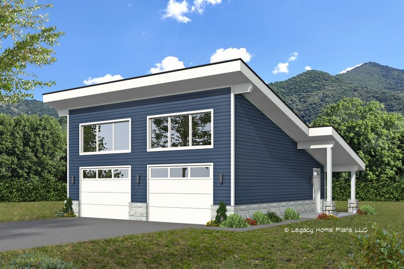 Dream House Plan - Modern Exterior - Front Elevation Plan #932-683