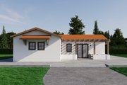 Mediterranean Style House Plan - 2 Beds 2 Baths 1000 Sq/Ft Plan #1106-56 