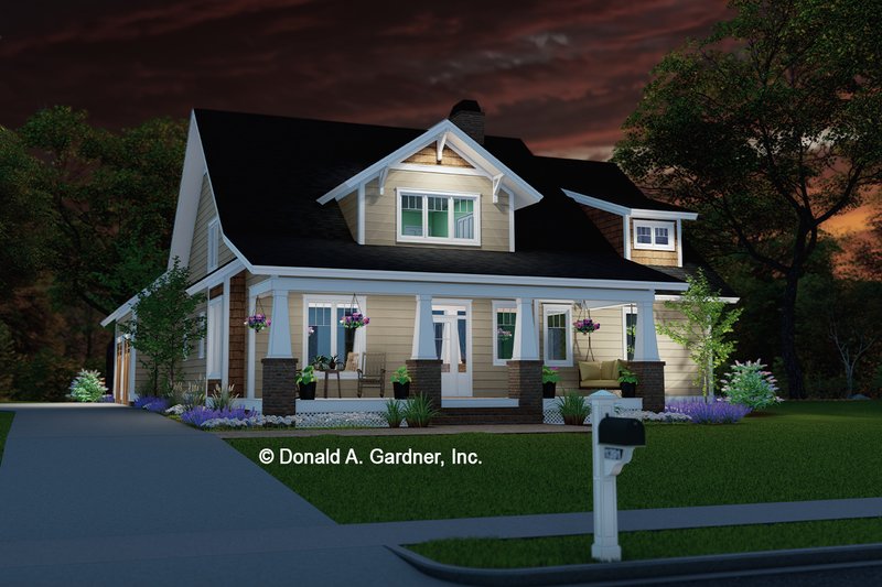 House Design - Exterior - Front Elevation 3 for Craftsman House Plan #929-1159 - 4 bed, 3.5 bath