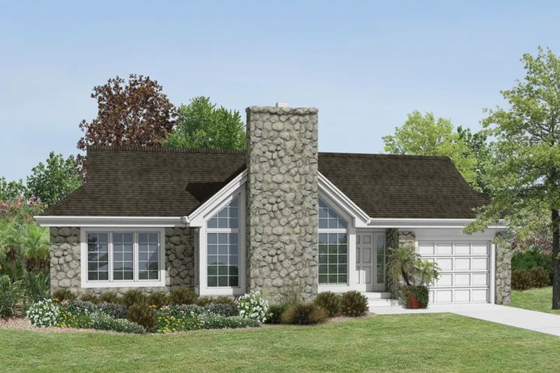 House Design - Ranch Exterior - Front Elevation Plan #57-726