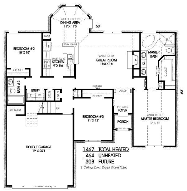 European Floor Plan - Main Floor Plan #424-271