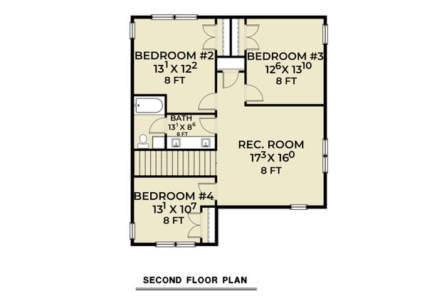 House Blueprint - Farmhouse Floor Plan - Upper Floor Plan #1070-208