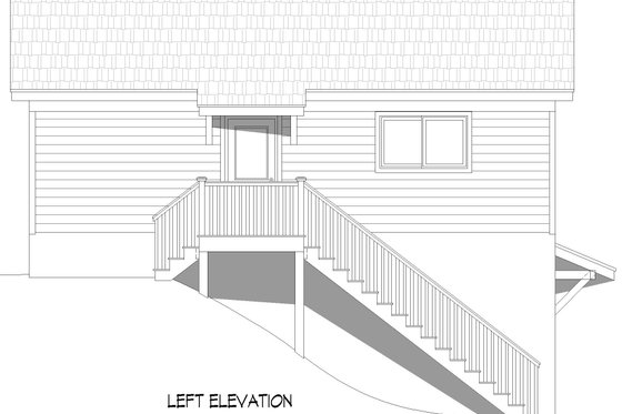 Exterior - Other Elevation for Southern House Plan #932-815, 0 bath