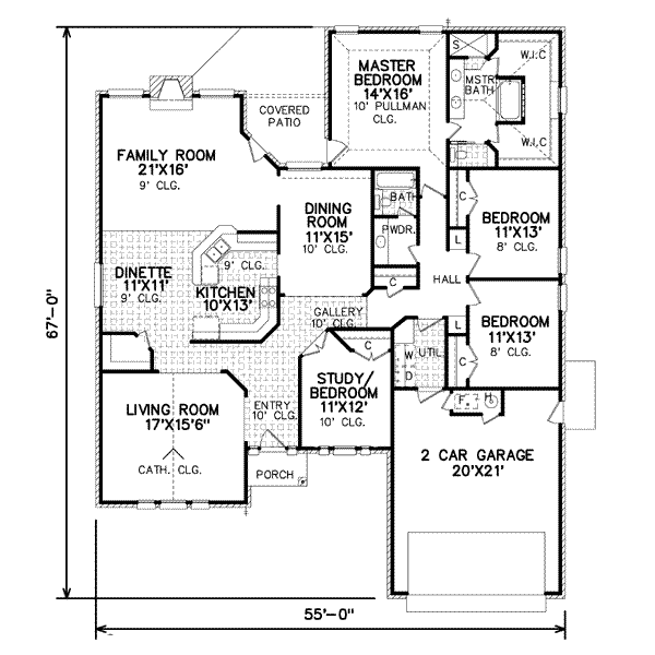 Traditional Floor Plan - Main Floor Plan #65-321