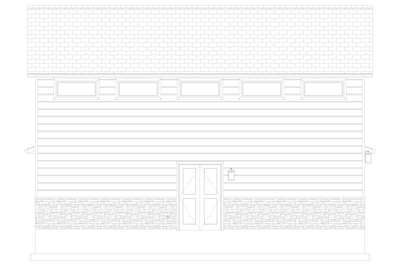 Architectural House Design - Exterior - Other Elevation 1 for Traditional House Plan #1060-504, 1 bath