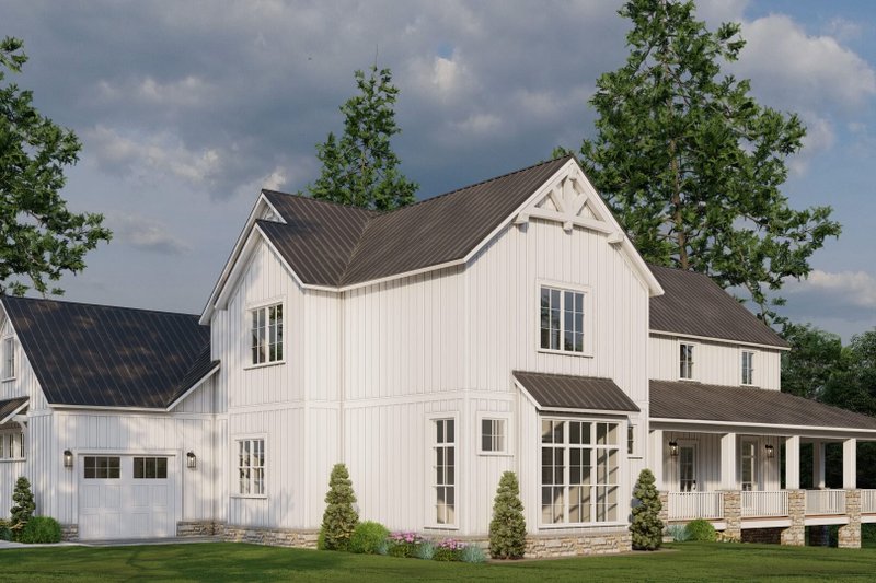 House Plan Design - Exterior - Other Elevation 1 for Farmhouse House Plan #923-373 - 3 bed, 3.5 bath