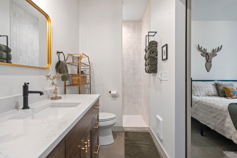 House Plan Design - Interior - Bathroom for Barndominium House Plan #1070-207 - 2 bed, 1 bath
