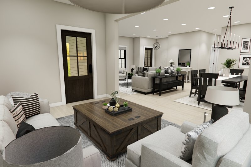 House Design - Interior - Entry for Craftsman House Plan #51-1403 - 3 bed, 2 bath