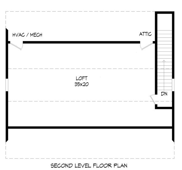 Architectural House Design - Contemporary Floor Plan - Upper Floor Plan #932-342