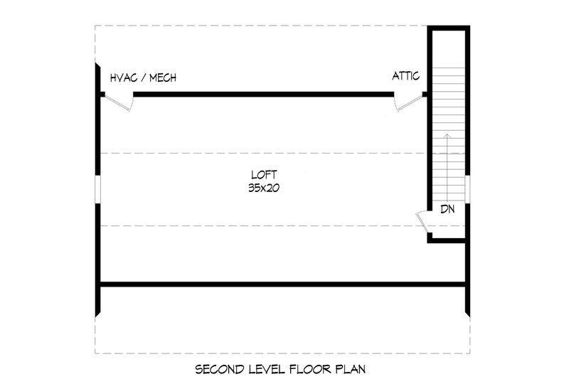 Dream House Plan - Floor Plan - Upper Floor for Contemporary House Plan #932-342, 1 bath