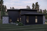 Modern Style House Plan - 4 Beds 3.5 Baths 3464 Sq/Ft Plan #455-691 Exterior 
