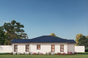 Exterior - Rear Elevation for Contemporary House Plan #1110-31 - 2 bed, 2 bath