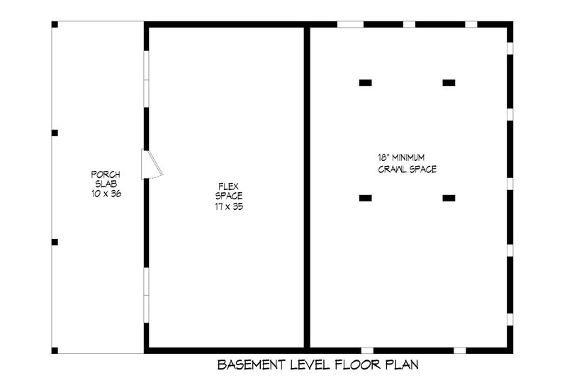 House Plan Design - Floor Plan - Lower Floor for Southern House Plan #932-891 - 3 bed, 2.5 bath