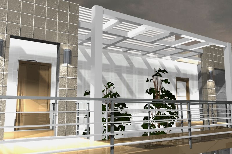 House Plan Design - Exterior - Other Elevation for Contemporary House Plan #535-24 - 9 bed, 6 bath