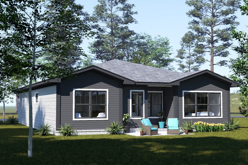 Home Plan - Exterior - Other Elevation 4 for Modern House Plan #513-2486 - 4 bed, 4 bath