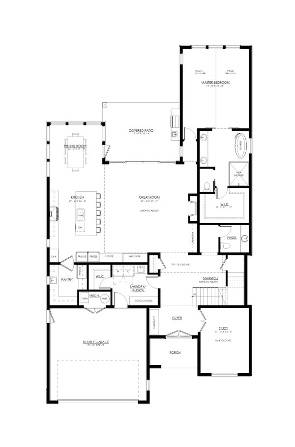 Farmhouse Floor Plan - Main Floor Plan #1114-21