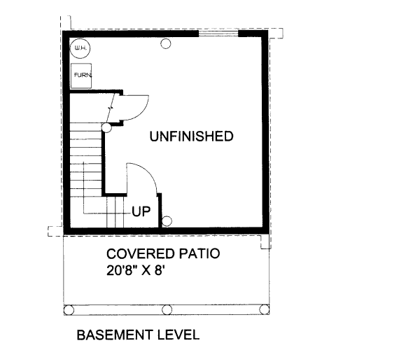 Log Floor Plan - Lower Floor Plan #117-797