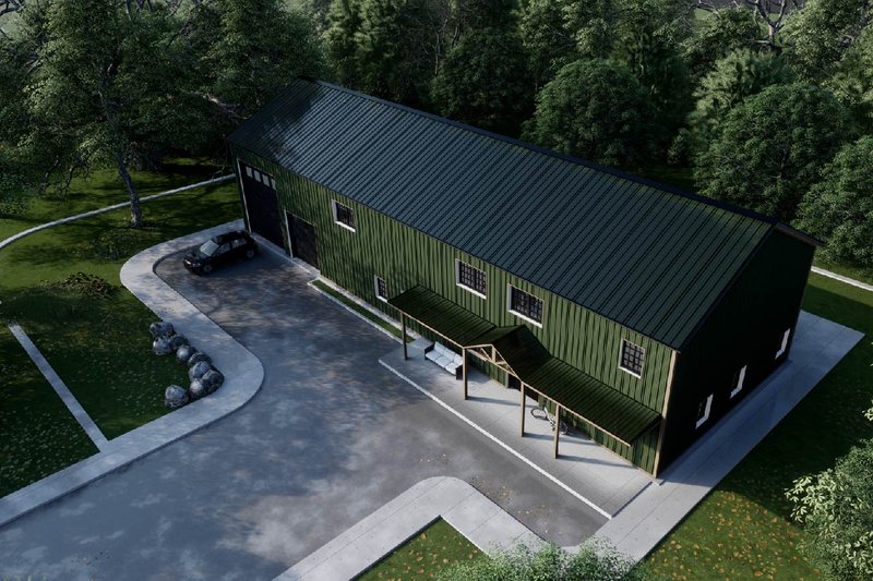 House Design - Exterior - Front Elevation for Barndominium House Plan #1107-33 - 4 bed, 2.5 bath