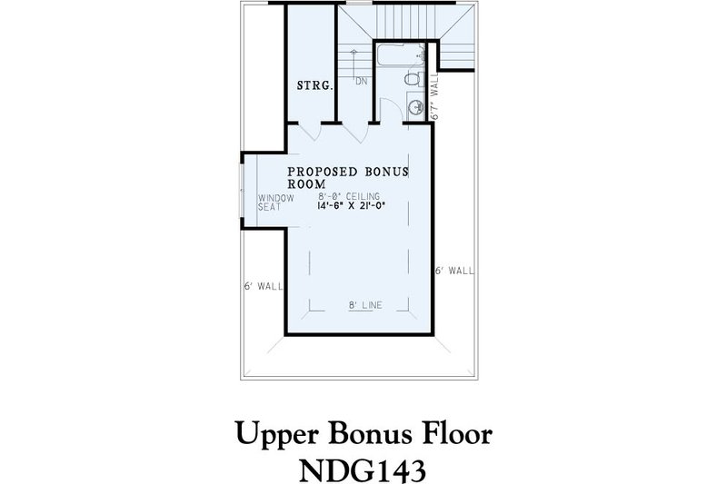 Home Plan - Floor Plan - Other Floor for Traditional House Plan #17-225 - 4 bed, 4.5 bath