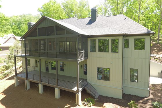 Exterior - Rear Elevation for Craftsman House Plan #437-115 - 4 bed, 3.5 bath