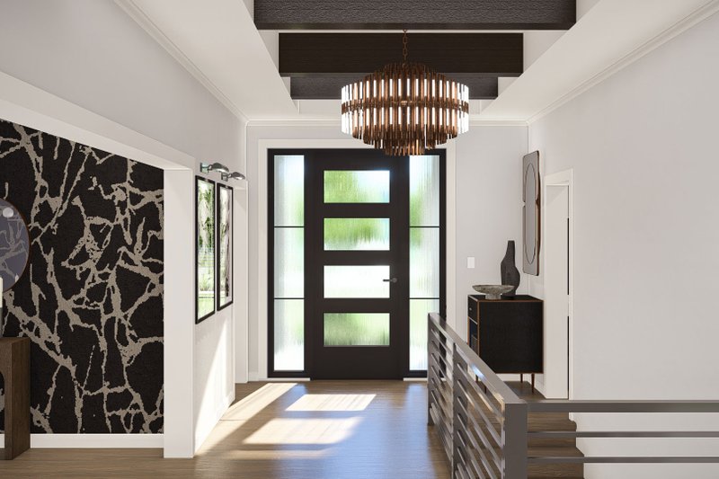 Dream House Plan - Interior - Entry for Modern House Plan #455-444 - 4 bed, 3.5 bath