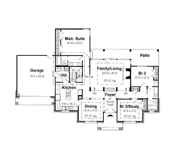 European Floor Plan - Main Floor Plan #312-812