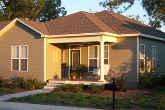 Exterior - Front Elevation for Bungalow House Plan #63-248 - 2 bed, 2 bath