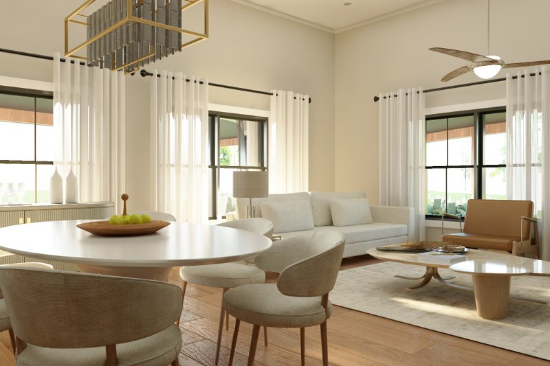 House Design - Interior - Family Room 1 for Barndominium House Plan #1064-299 - 2 bed, 1 bath