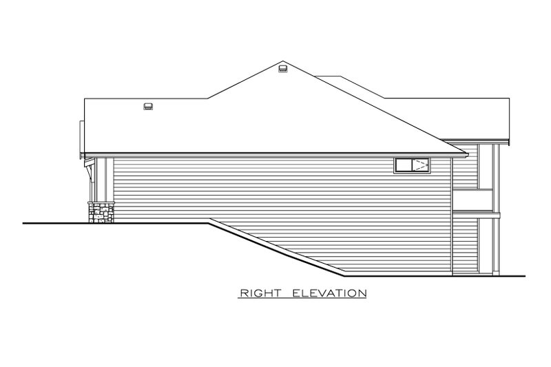 House Design - Exterior - Other Elevation 1 for Farmhouse House Plan #1100-47 - 3 bed, 2 bath