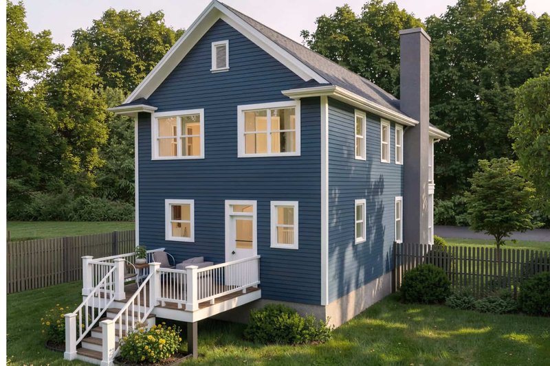 House Plan Design - Exterior - Front Elevation 3 for Southern House Plan #79-199 - 3 bed, 2.5 bath