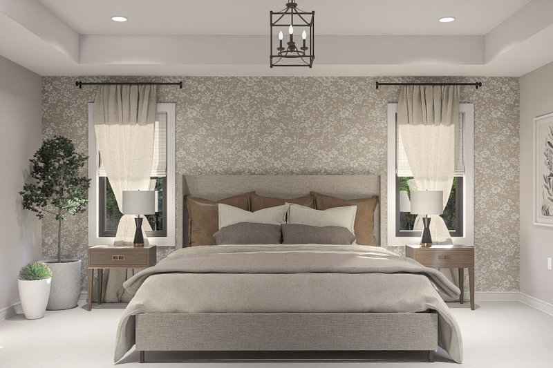 House Blueprint - Interior - Master Bedroom for Traditional House Plan #455-775 - 4 bed, 3.5 bath