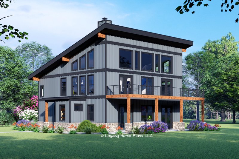 Architectural House Design - Country Exterior - Front Elevation Plan #932-884