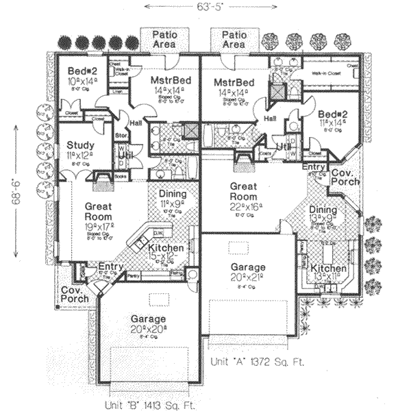 Tudor Floor Plan - Main Floor Plan #310-447