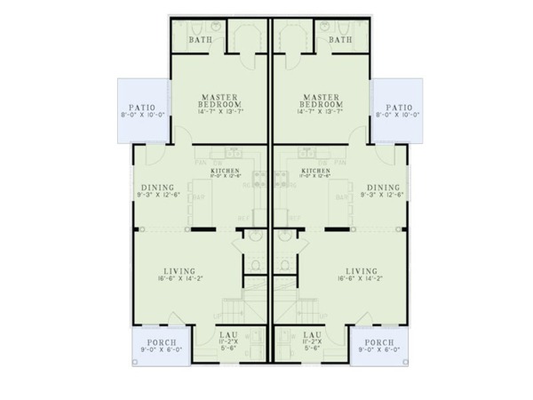 Ranch Floor Plan - Main Floor Plan #17-3418