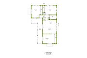 Ranch Style House Plan - 3 Beds 1 Baths 988 Sq/Ft Plan #1106-109 Floor 