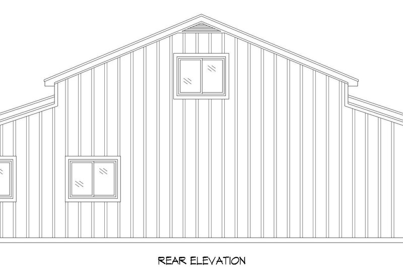 Dream House Plan - Exterior - Rear Elevation for Barndominium House Plan #932-521 - 2 bed, 2 bath
