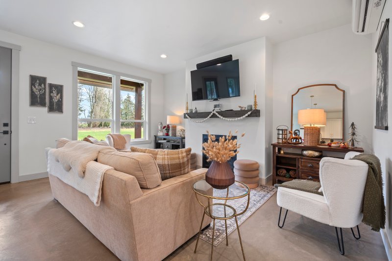 House Plan Design - Interior - Family Room 1 for Barndominium House Plan #1070-207 - 2 bed, 1 bath