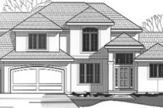 Exterior - Front Elevation for Traditional House Plan #67-779 - 4 bed, 3 bath