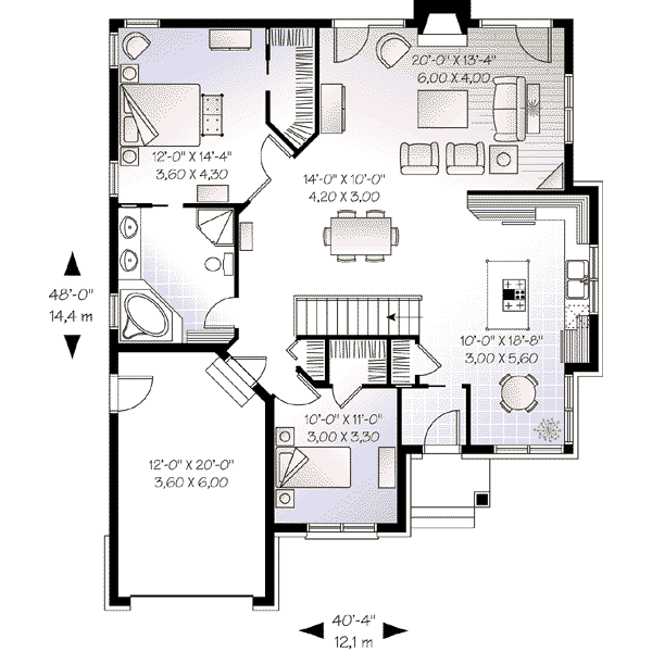 Home Plan - European Floor Plan - Main Floor Plan #23-567