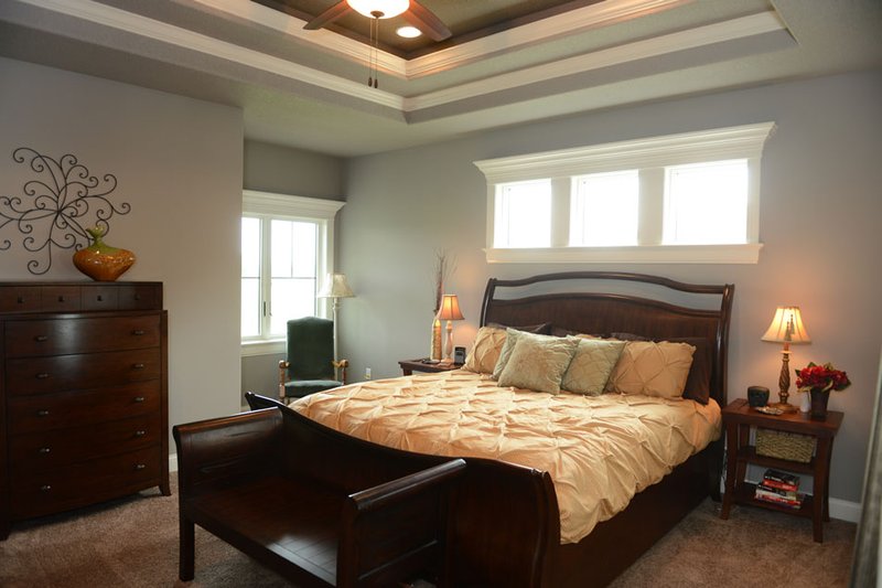 Home Plan - Interior - Master Bedroom for European House Plan #20-2070 - 2 bed, 3.5 bath