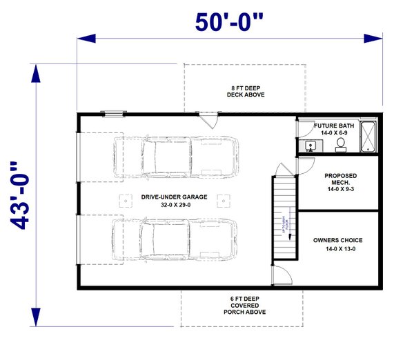 Farmhouse Floor Plan - Other Floor Plan #44-276