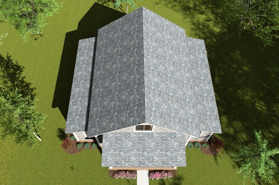 Exterior - Other Elevation 3 for Cottage House Plan #513-2244 - 2 bed, 2 bath