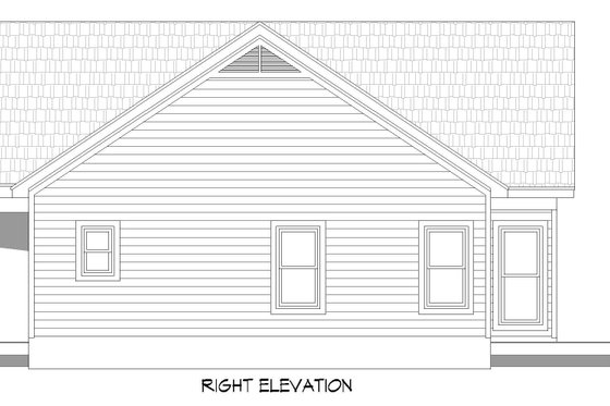 Exterior - Other Elevation 1 for Country House Plan #932-592 - 2 bed, 2 bath