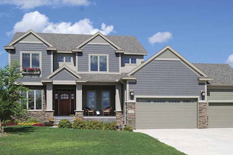 Dream House Plan - Craftsman Exterior - Front Elevation Plan #320-494